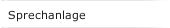 Sprechanlage